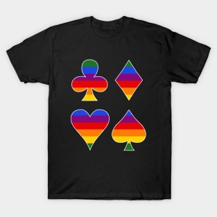 The Four French Suits Rainbow T-Shirt